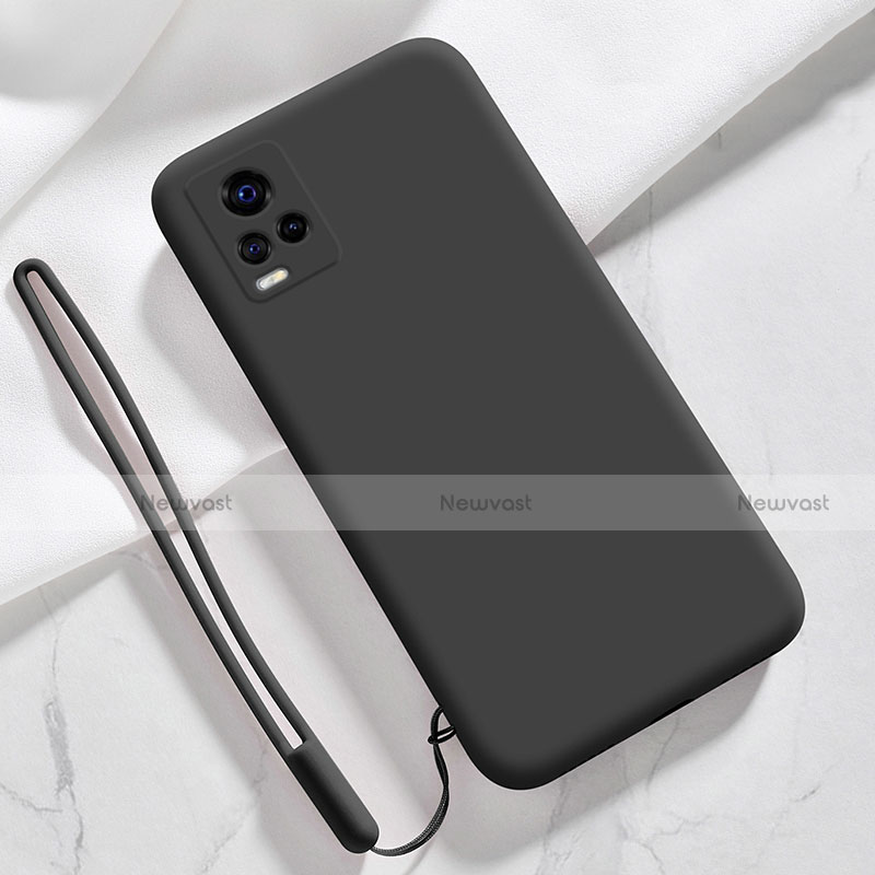 Ultra-thin Silicone Gel Soft Case 360 Degrees Cover for Vivo V20 Pro 5G Black