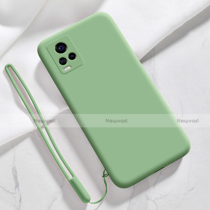 Ultra-thin Silicone Gel Soft Case 360 Degrees Cover for Vivo V20 Pro 5G Green