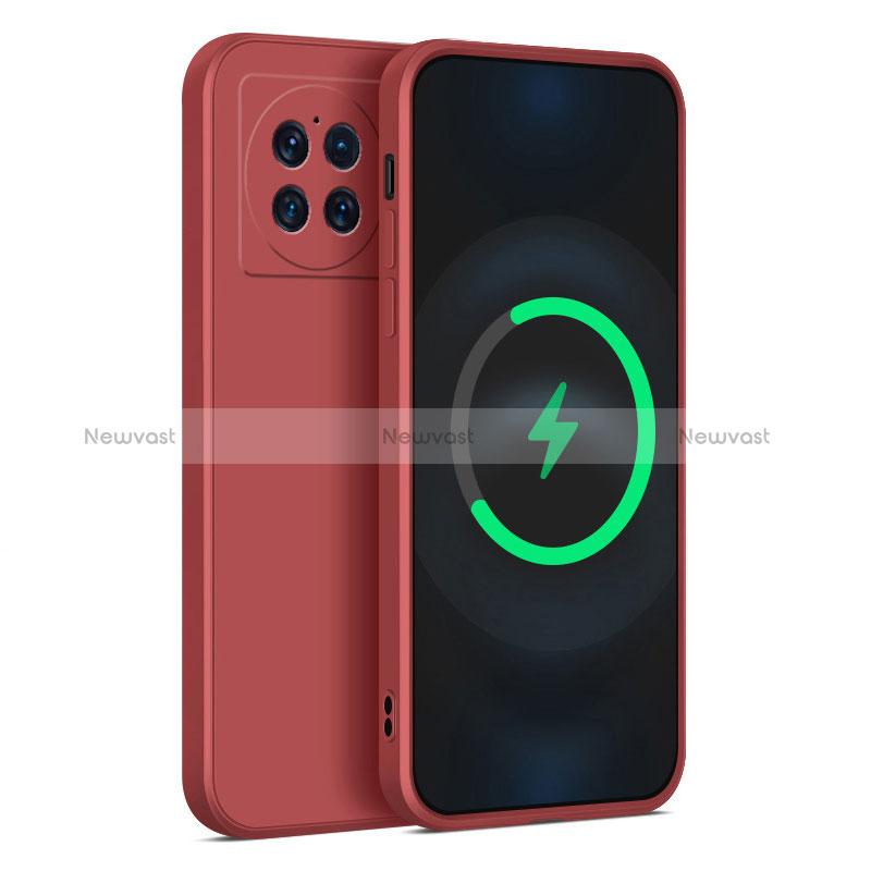 Ultra-thin Silicone Gel Soft Case 360 Degrees Cover for Vivo X Note Red