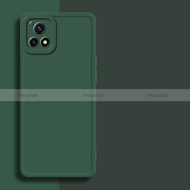 Ultra-thin Silicone Gel Soft Case 360 Degrees Cover for Vivo Y31s 5G Midnight Green