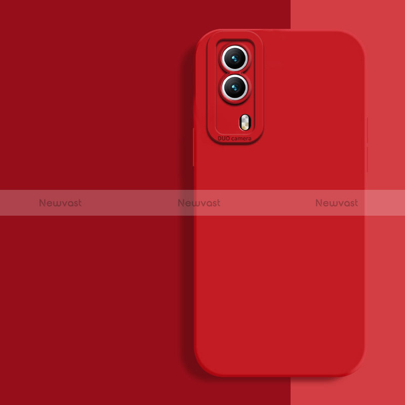 Ultra-thin Silicone Gel Soft Case 360 Degrees Cover for Vivo Y53s t2 Red