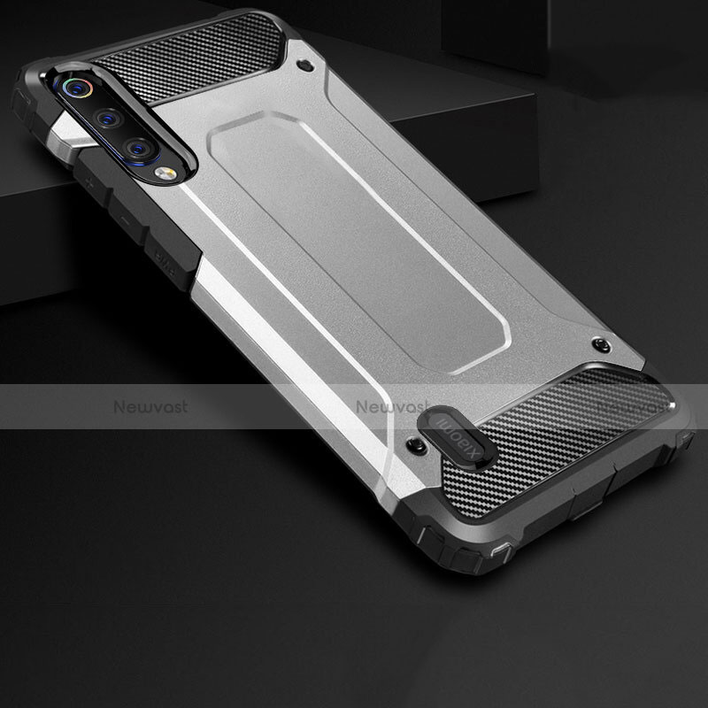 Ultra-thin Silicone Gel Soft Case 360 Degrees Cover for Xiaomi CC9e Silver