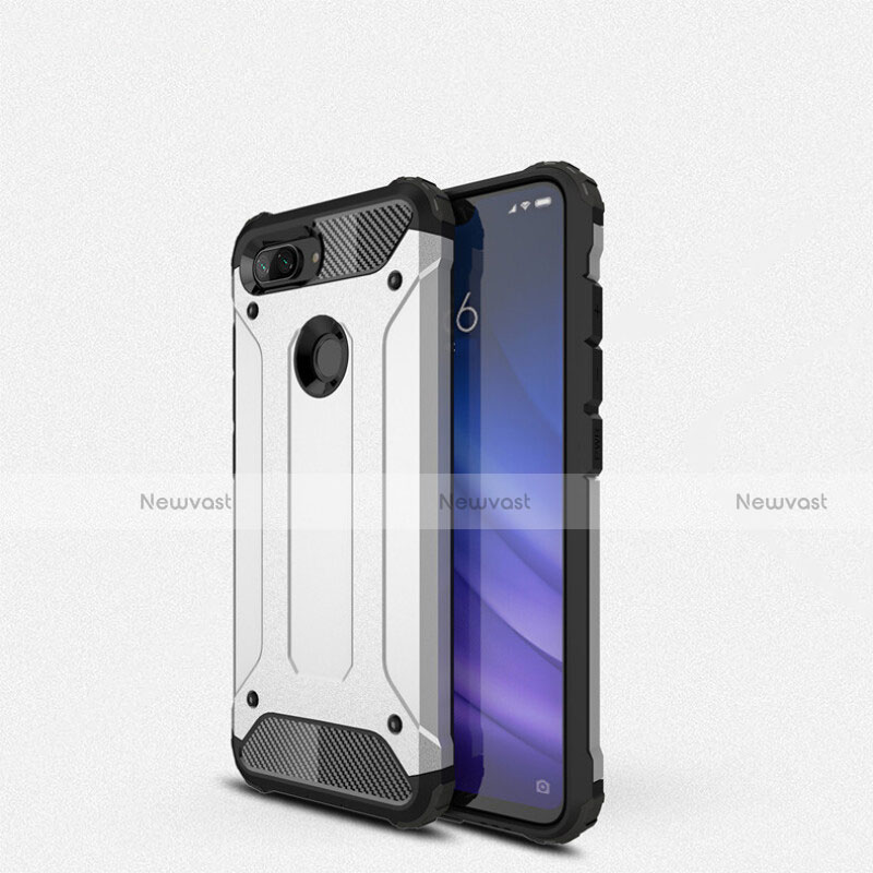 Ultra-thin Silicone Gel Soft Case 360 Degrees Cover for Xiaomi Mi 8 Lite Silver