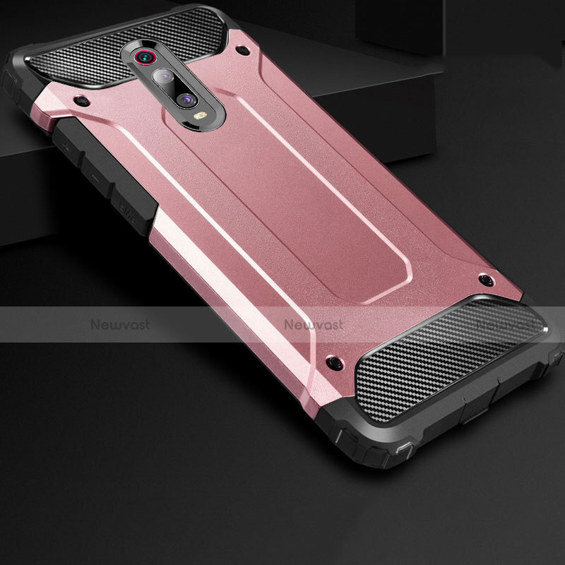 Ultra-thin Silicone Gel Soft Case 360 Degrees Cover for Xiaomi Mi 9T Rose Gold