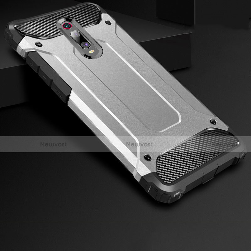 Ultra-thin Silicone Gel Soft Case 360 Degrees Cover for Xiaomi Mi 9T Silver