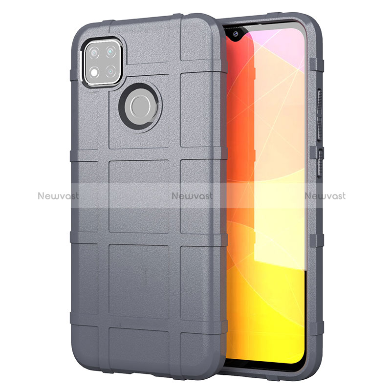 Ultra-thin Silicone Gel Soft Case 360 Degrees Cover for Xiaomi POCO C3 Gray