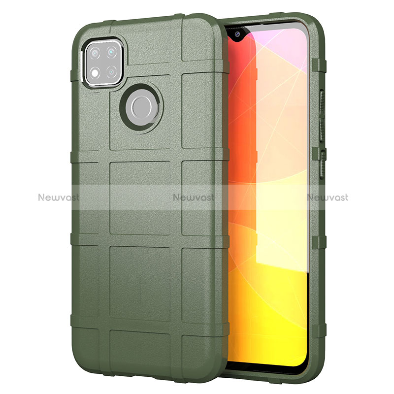 Ultra-thin Silicone Gel Soft Case 360 Degrees Cover for Xiaomi POCO C31 Army green