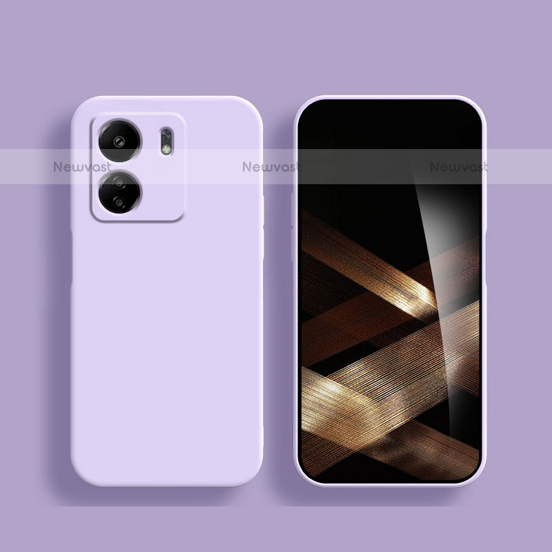 Ultra-thin Silicone Gel Soft Case 360 Degrees Cover for Xiaomi Poco C65 Clove Purple