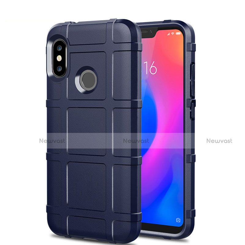 Ultra-thin Silicone Gel Soft Case 360 Degrees Cover for Xiaomi Redmi 6 Pro Blue