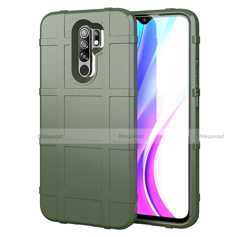 Ultra-thin Silicone Gel Soft Case 360 Degrees Cover for Xiaomi Redmi 9 Green