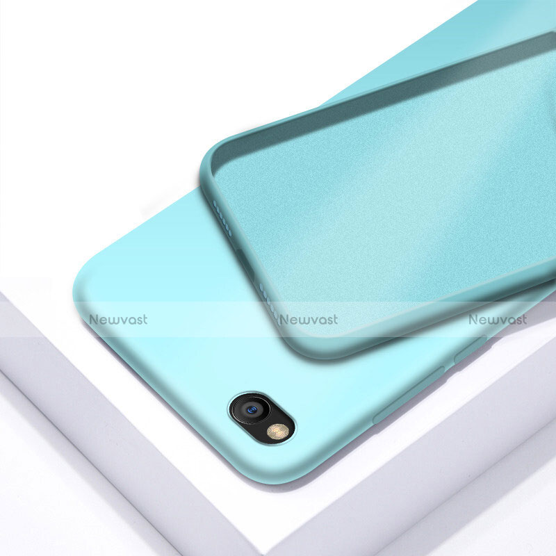 Ultra-thin Silicone Gel Soft Case 360 Degrees Cover for Xiaomi Redmi Go Cyan