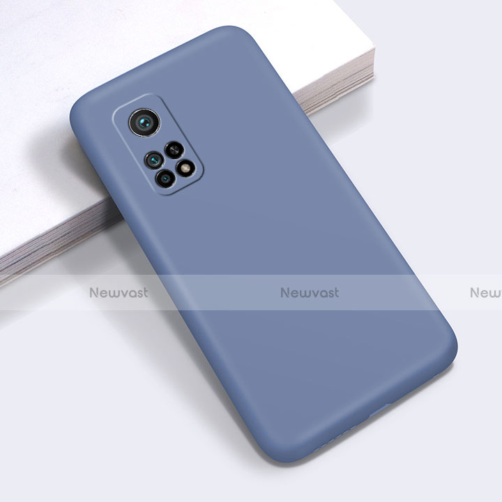 Ultra-thin Silicone Gel Soft Case 360 Degrees Cover for Xiaomi Redmi K30S 5G Lavender Gray