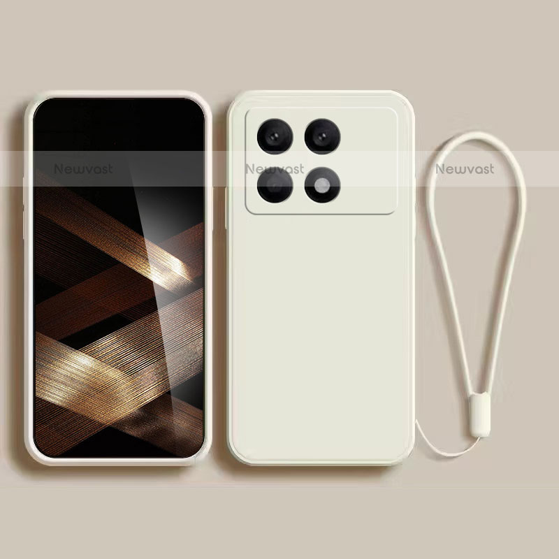 Ultra-thin Silicone Gel Soft Case 360 Degrees Cover for Xiaomi Redmi K70E 5G White