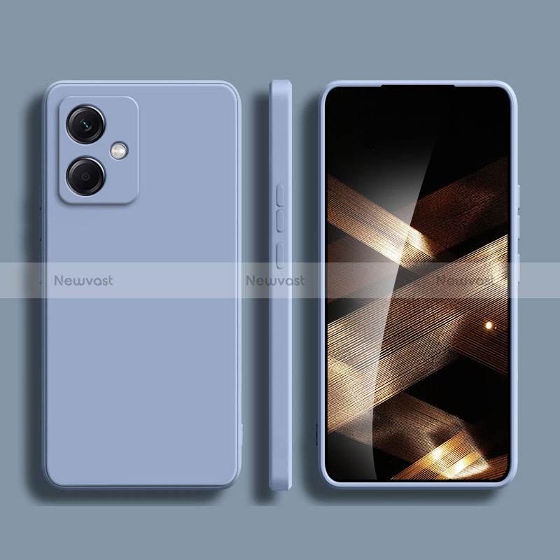 Ultra-thin Silicone Gel Soft Case 360 Degrees Cover for Xiaomi Redmi Note 12R Pro 5G Lavender Gray