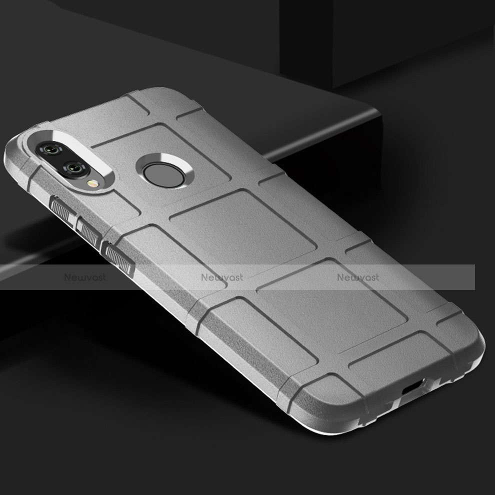 Ultra-thin Silicone Gel Soft Case 360 Degrees Cover for Xiaomi Redmi Note 7 Pro Silver