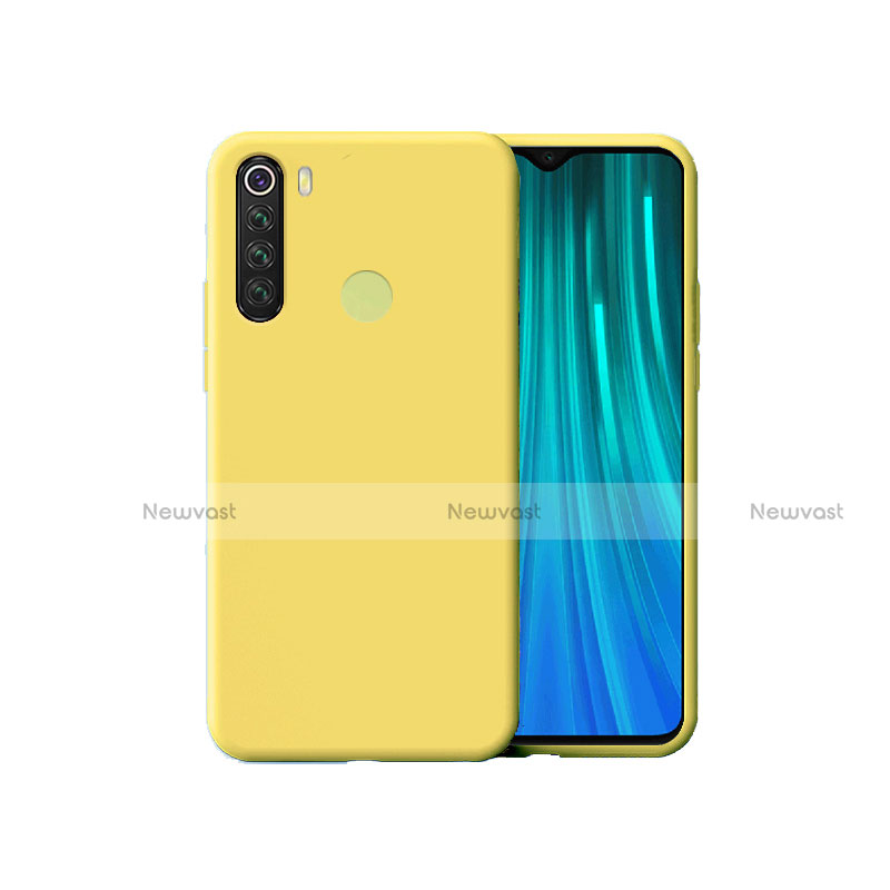 Ultra-thin Silicone Gel Soft Case 360 Degrees Cover for Xiaomi Redmi Note 8 (2021) Yellow