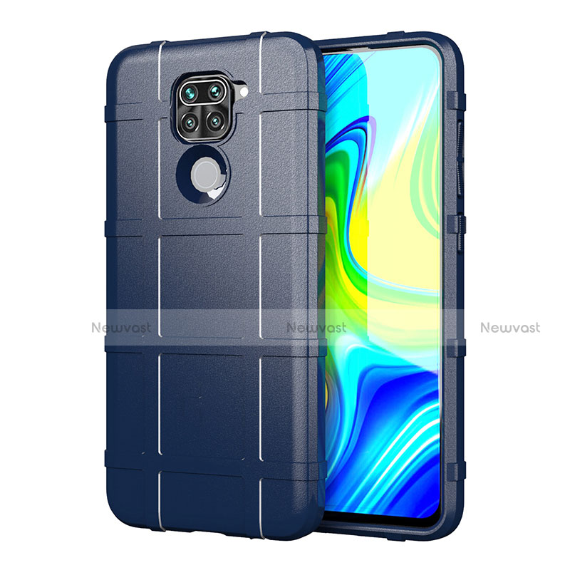 Ultra-thin Silicone Gel Soft Case 360 Degrees Cover for Xiaomi Redmi Note 9 Blue