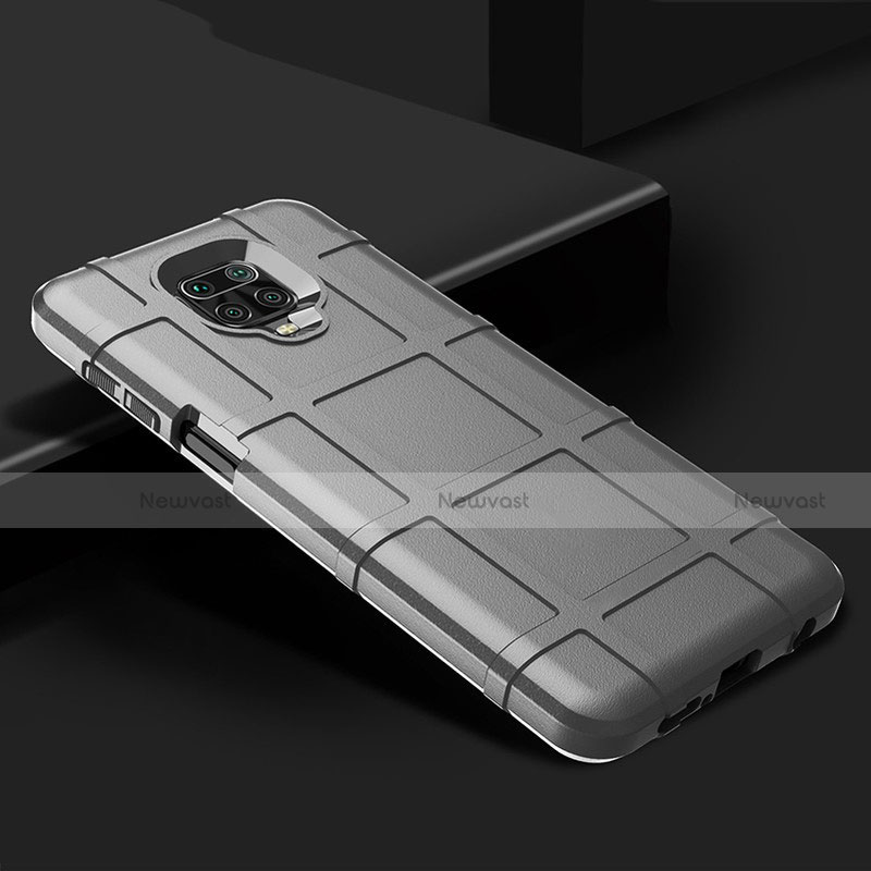 Ultra-thin Silicone Gel Soft Case 360 Degrees Cover for Xiaomi Redmi Note 9S Silver