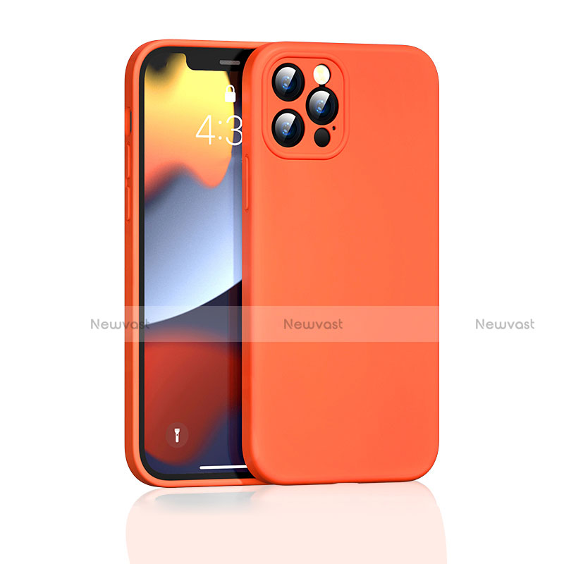 Ultra-thin Silicone Gel Soft Case 360 Degrees Cover G01 for Apple iPhone 13 Pro Max Orange