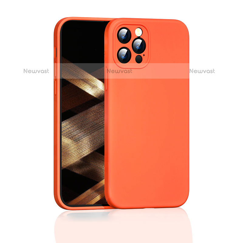 Ultra-thin Silicone Gel Soft Case 360 Degrees Cover G01 for Apple iPhone 16 Pro Max Orange