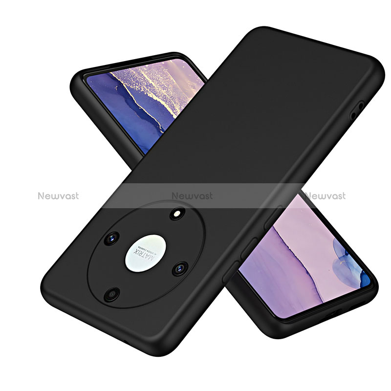 Ultra-thin Silicone Gel Soft Case 360 Degrees Cover H01P for Huawei Honor Magic5 Lite 5G Black