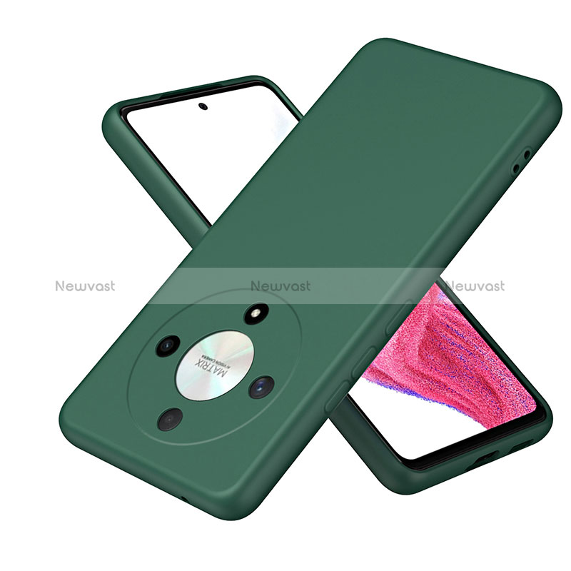 Ultra-thin Silicone Gel Soft Case 360 Degrees Cover H01P for Huawei Honor Magic6 Lite 5G Green