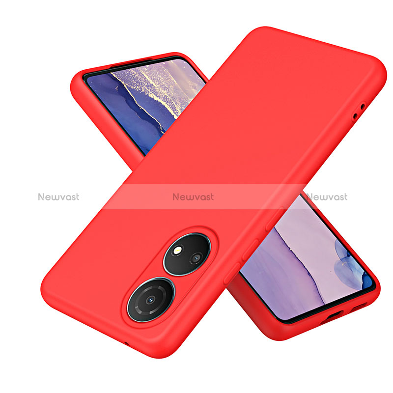 Ultra-thin Silicone Gel Soft Case 360 Degrees Cover H01P for Huawei Honor X7 Red