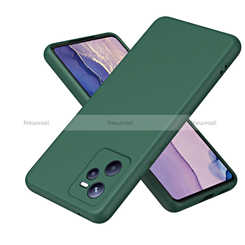 Ultra-thin Silicone Gel Soft Case 360 Degrees Cover H01P for Realme C35 Green