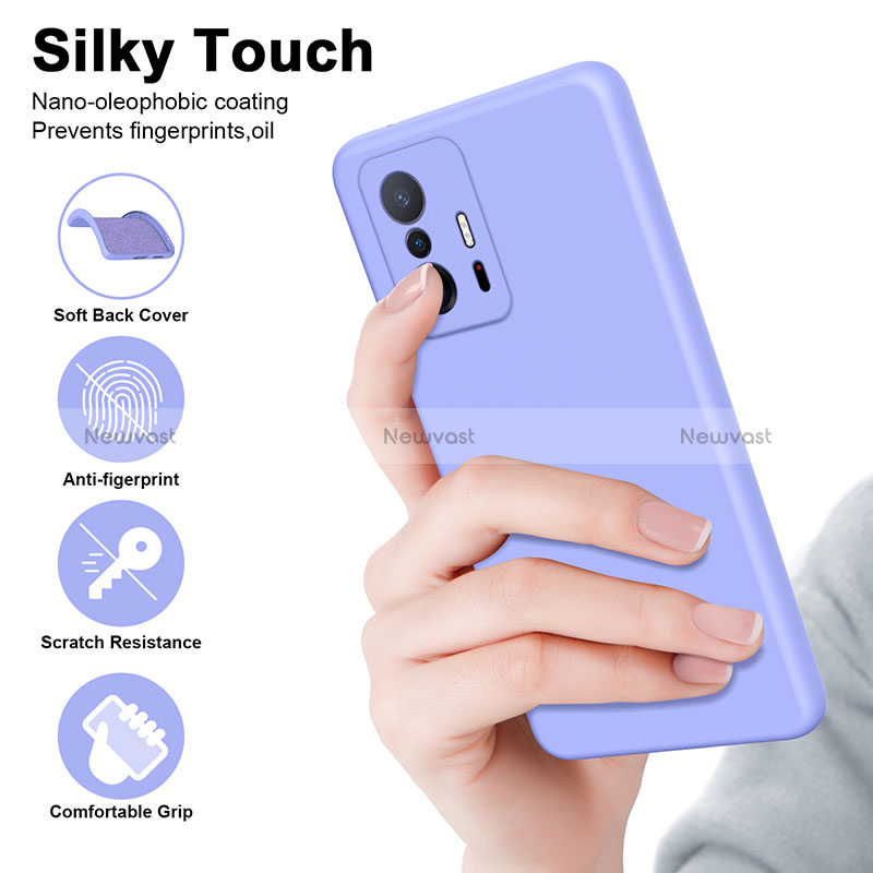 Ultra-thin Silicone Gel Soft Case 360 Degrees Cover H01P for Xiaomi Mi 11T 5G