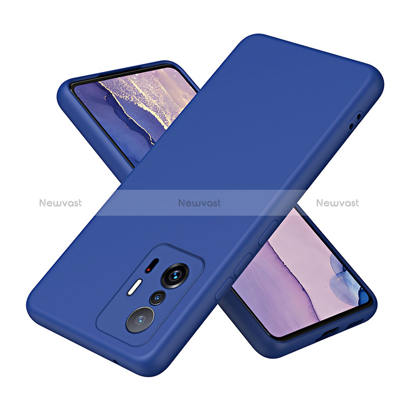 Ultra-thin Silicone Gel Soft Case 360 Degrees Cover H01P for Xiaomi Mi 11T Pro 5G Blue