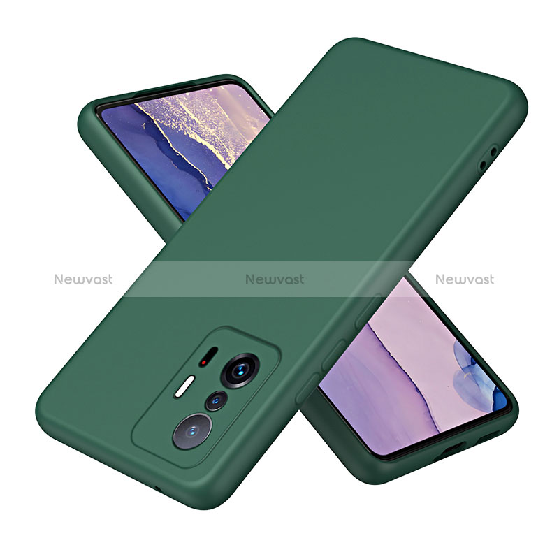 Ultra-thin Silicone Gel Soft Case 360 Degrees Cover H01P for Xiaomi Mi 11T Pro 5G Green