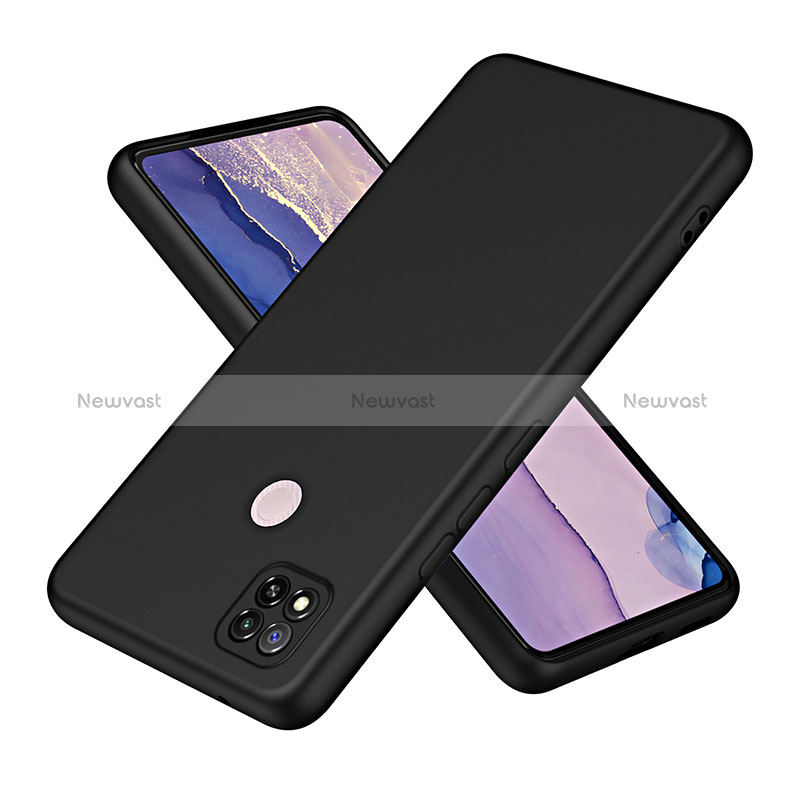 Ultra-thin Silicone Gel Soft Case 360 Degrees Cover H01P for Xiaomi POCO C3 Black