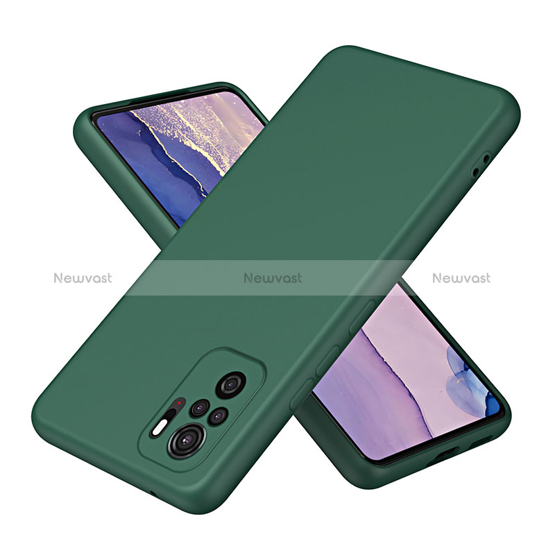 Ultra-thin Silicone Gel Soft Case 360 Degrees Cover H01P for Xiaomi Poco M5S Green