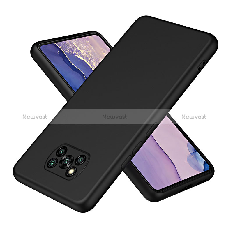 Ultra-thin Silicone Gel Soft Case 360 Degrees Cover H01P for Xiaomi Poco X3 Black