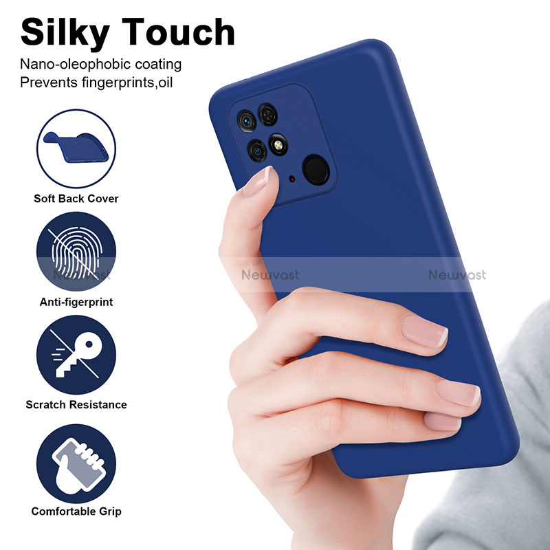 Ultra-thin Silicone Gel Soft Case 360 Degrees Cover H01P for Xiaomi Redmi 10 India