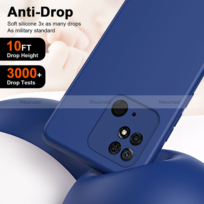 Ultra-thin Silicone Gel Soft Case 360 Degrees Cover H01P for Xiaomi Redmi 10 India