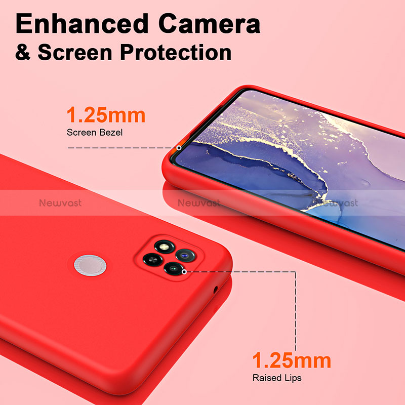 Ultra-thin Silicone Gel Soft Case 360 Degrees Cover H01P for Xiaomi Redmi 9 Activ