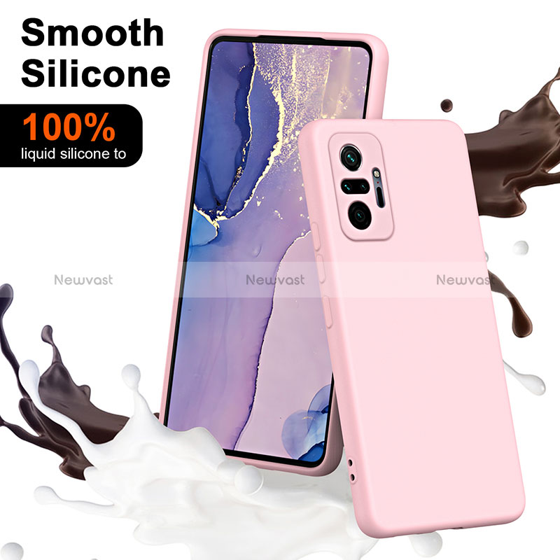 Ultra-thin Silicone Gel Soft Case 360 Degrees Cover H01P for Xiaomi Redmi Note 10 Pro 4G