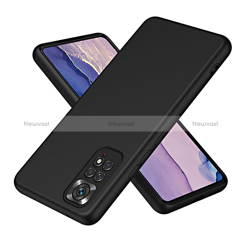 Ultra-thin Silicone Gel Soft Case 360 Degrees Cover H01P for Xiaomi Redmi Note 11 4G (2022) Black