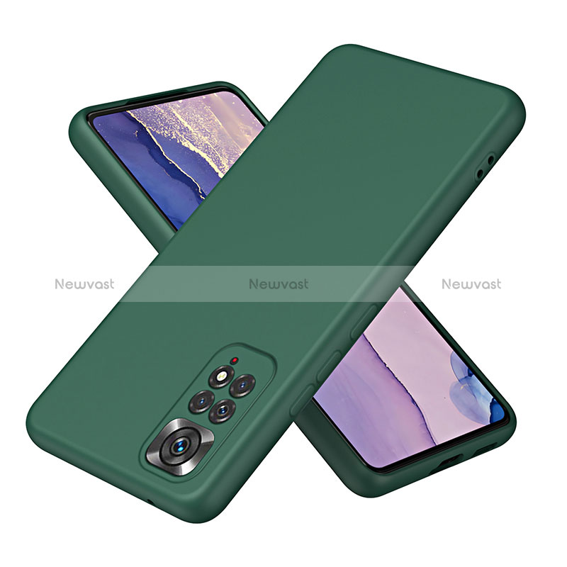 Ultra-thin Silicone Gel Soft Case 360 Degrees Cover H01P for Xiaomi Redmi Note 11 4G (2022) Green