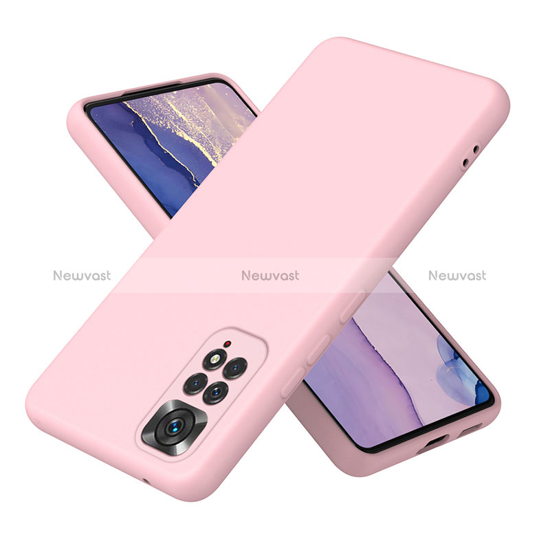 Ultra-thin Silicone Gel Soft Case 360 Degrees Cover H01P for Xiaomi Redmi Note 11 4G (2022) Rose Gold