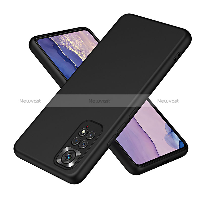 Ultra-thin Silicone Gel Soft Case 360 Degrees Cover H01P for Xiaomi Redmi Note 11 Pro 4G Black