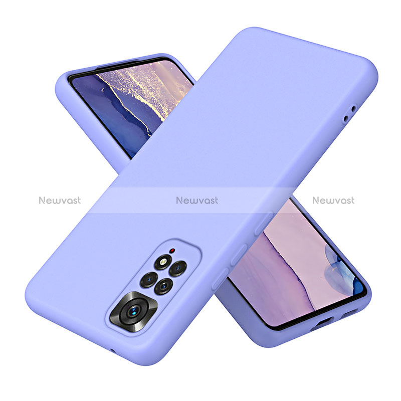 Ultra-thin Silicone Gel Soft Case 360 Degrees Cover H01P for Xiaomi Redmi Note 11 Pro 4G Lavender Gray