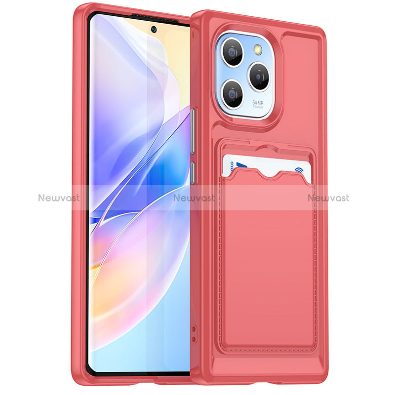 Ultra-thin Silicone Gel Soft Case 360 Degrees Cover HD1 for Huawei Honor 60 SE 5G Red