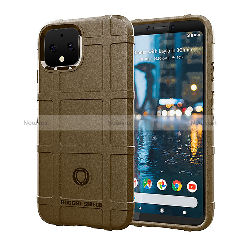 Ultra-thin Silicone Gel Soft Case 360 Degrees Cover J01S for Google Pixel 4