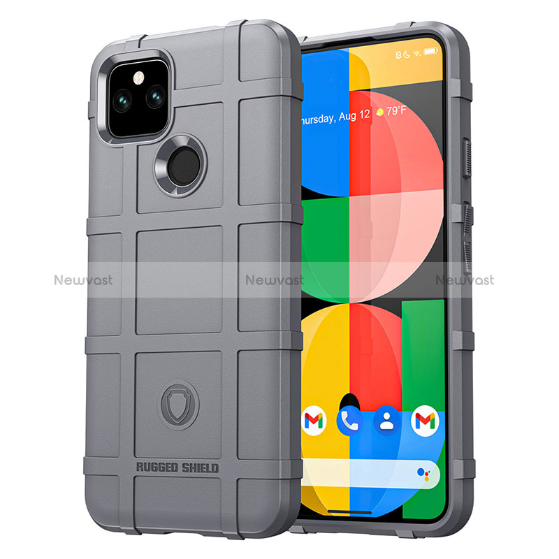 Ultra-thin Silicone Gel Soft Case 360 Degrees Cover J01S for Google Pixel 5a 5G