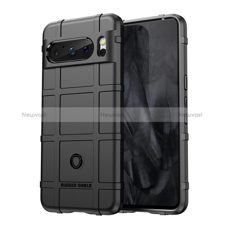 Ultra-thin Silicone Gel Soft Case 360 Degrees Cover J01S for Google Pixel 8 Pro 5G Black