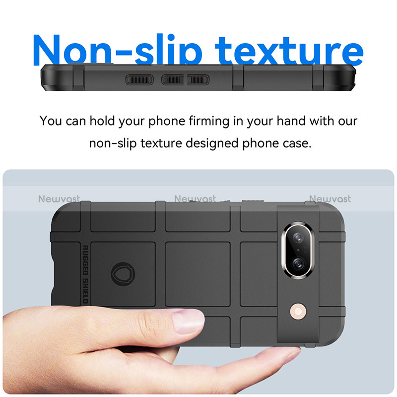 Ultra-thin Silicone Gel Soft Case 360 Degrees Cover J01S for Google Pixel 8a 5G