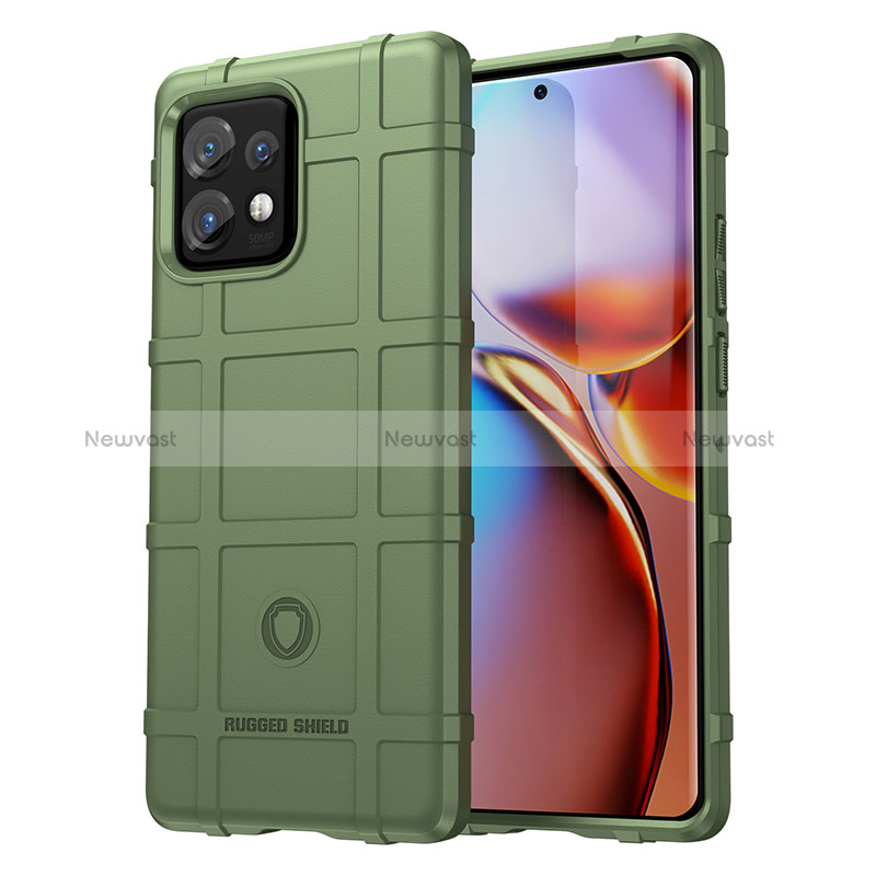 Ultra-thin Silicone Gel Soft Case 360 Degrees Cover J01S for Motorola Moto Edge 40 Pro 5G Green