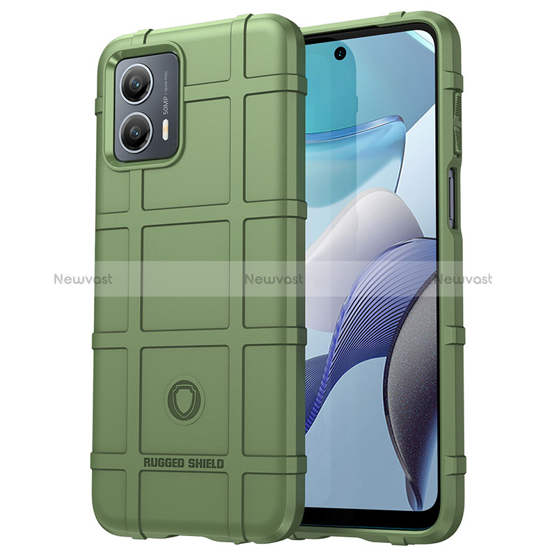Ultra-thin Silicone Gel Soft Case 360 Degrees Cover J01S for Motorola Moto G 5G (2023) Green
